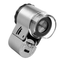 LED Jewelry Loupe Microscope With Magnification For Currency Detection Portable Handheld UV Light For Collectors