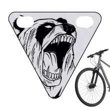 Bike Reflectors for Night Riding, Triangle Plate Safety Sign, Adult Size, Road Racing, Urban Cycling
