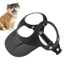 Dog Beach Hat Adjustable Sunbonnet With Ear Holes For Dogs And Cats Black Outdoor Sun Protection Travel Hiking Camping