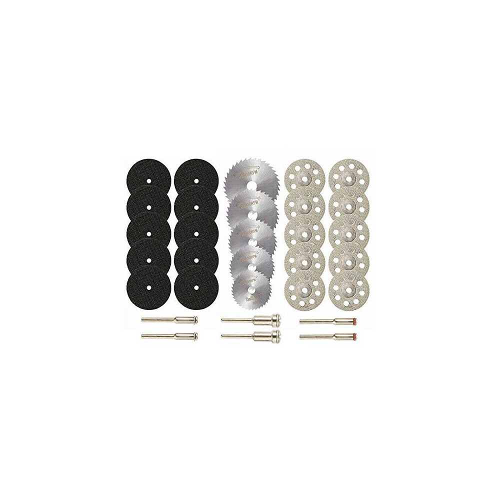 Polishing Wheel 31Piece Diamond Hand Cutting Discs Resin Cutting Wheel Saw Blade Grinding Mandrel Set For Rotary Drill Power Tools 9189345329654
