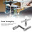 2Pcs Silver Metal Drum Keys Z & T Shape Universal Turning Tools 5