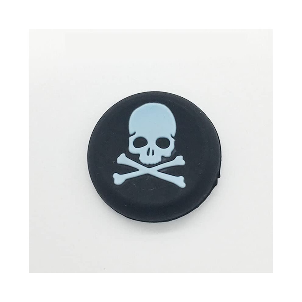 Pack Of 10 Skull Head Silicone Thumbstick Caps For Ps4 Dualshock 4 (Blue) Blue 9347817952582