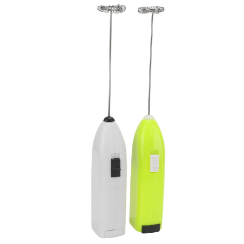 Mini frullatore a mano, set da 2 pezzi, argento, 2 batterie AA 1