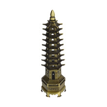 Statua della Torre WenChang, simbolo di saggezza e resistenza al Qi negativo, torre Feng Shui con texture galvanizzata, modello realistico per