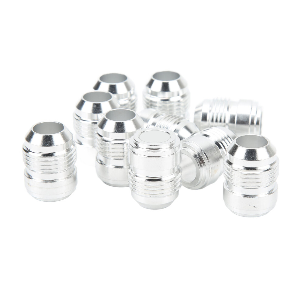 10Pcs An10 Male Billet Aluminum Weld Fitting 3/4In Diameter Universal Adapter 5031373252401