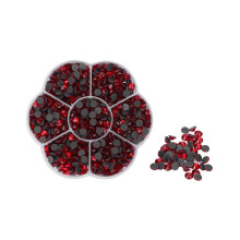 Strass en verre transparent à dos plat, effet réfraction, pierres scintillantes pour loisirs créatifs, taille multifacettes, strass en verre de