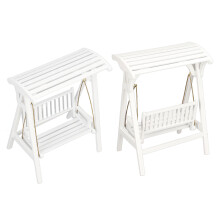 Miniature Dollhouse Swing Chair 1:12 Scale Modern Style Garden Furniture