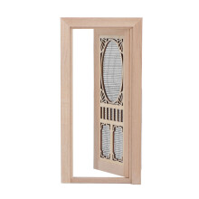 1:12 Maßstab Birken Puppenhaus Türbildschirm Mini Naturfinish für Heimwerkerprojekte