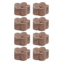 8Pcs Walnut Car Air Freshener Diffuser Flower-Shaped Wooden Car Diffuser