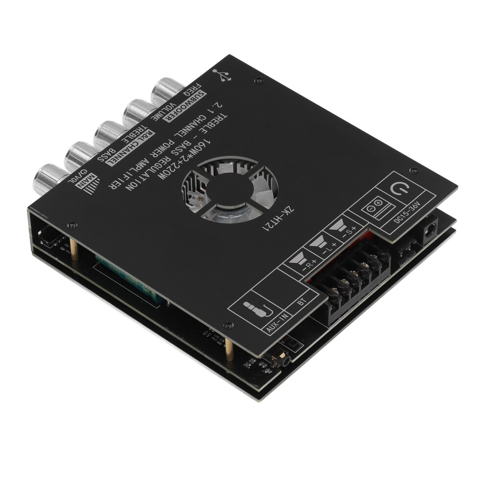 2.1-Channel 100W Subwoofer Amplifier Board With Bt & Aux Outputs 9301373252913