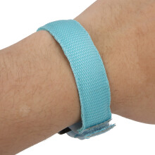 Blue 2cm LED Luminous Outdoor Night Running Light Adjustable Wristband Cycling