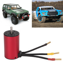Wasserdichter 2600KV Rot Aluminiumlegierung Brushless RC-Motor für 1/8 &amp; 1/10 Autos