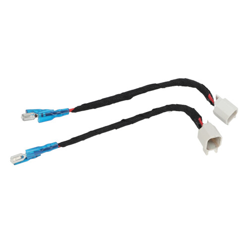 2PCS 6.5 Inch ABS Speaker Adapter Ring Black with Wiring Harness 2
