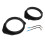 2PCS 6.5 Inch ABS Speaker Adapter Ring Black with Wiring Harness 13