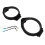 2PCS 6.5 Inch ABS Speaker Adapter Ring Black with Wiring Harness 14