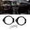 2PCS 6.5 Inch ABS Speaker Adapter Ring Black with Wiring Harness 15