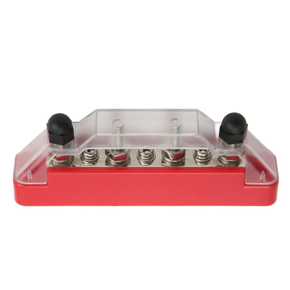 48V 150A 4-Post Power Terminal Block, 95Mm Bus Bar For Car Rv Boat Red 8741381666240