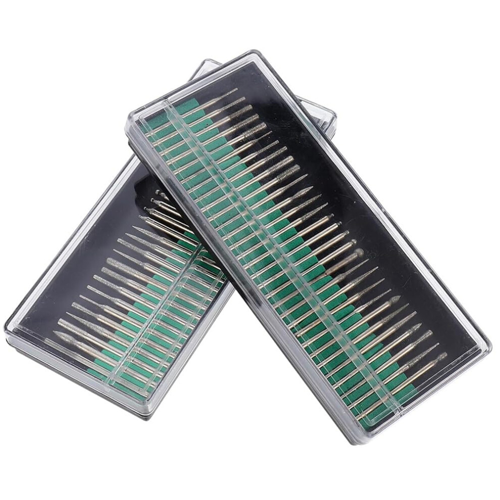 60Pcs Burr Bits For Rotary Tools Engraving Burr Bits, Carving Burr Bits, Polishing Burr Bits, Finishing Burr Bits 9426802600353