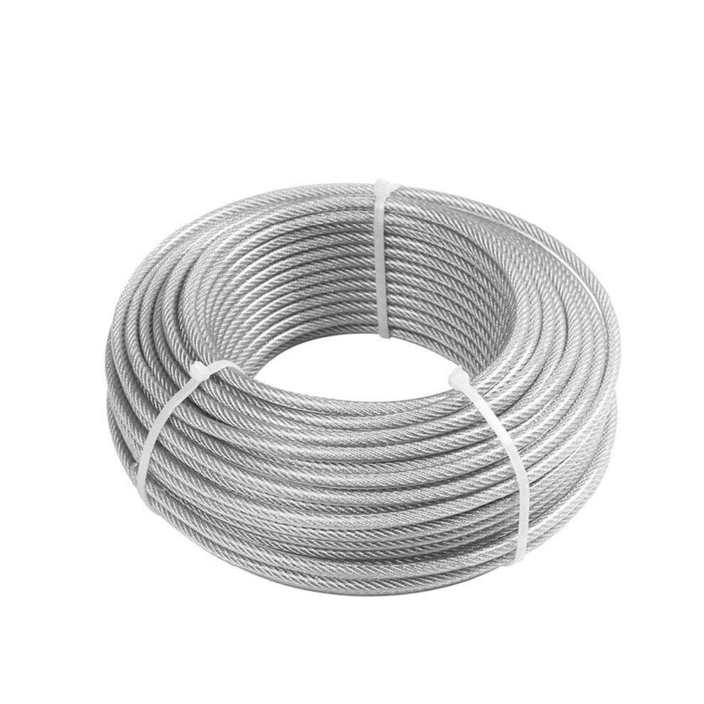 Stainless Steel Rope, 50 Meters 304 Stainless Steel Wire Rope Soft Fishing Lifting Cable Clothesline Diameter Rust (Diameter 1.5Mm) 9382693647399