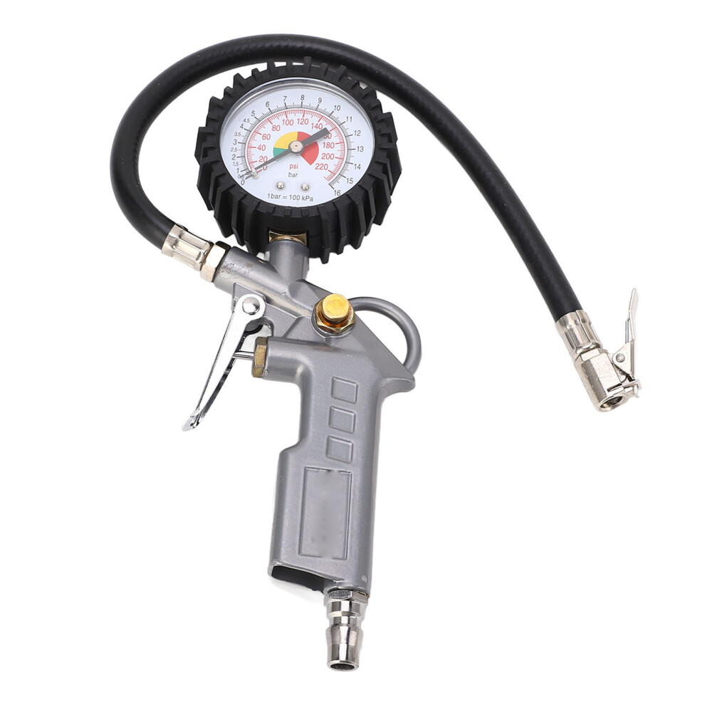 Wtd-1 Tire Inflator With Pressure Gauge, 225Psi, 0.3In Inlet 7601378398114