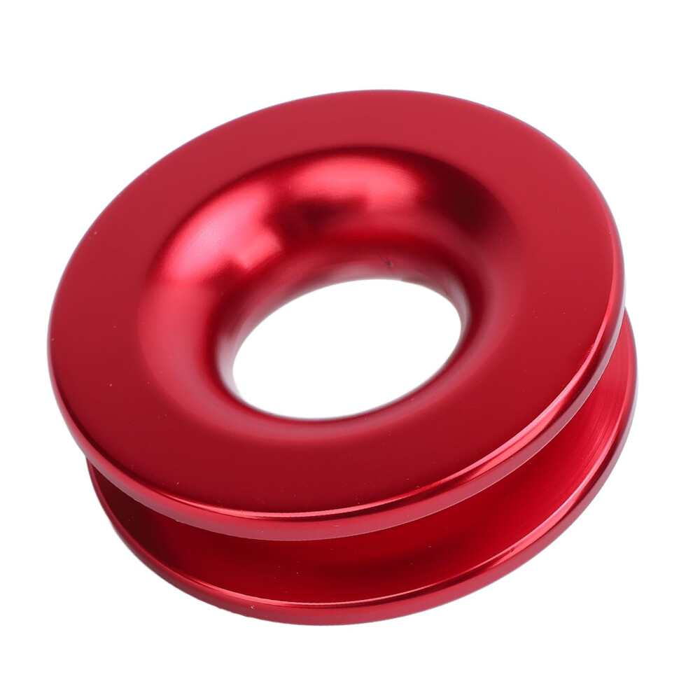 Winch Recovery Ring 4000Lbs Load Capacity Snatch Block Pulley For Offroad Atv Utv Suv Truck Red 9426802600544
