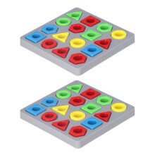 Giocattolo di Forma Geometrica e Abbinamento Colore per Bambini - Set di 4 Giocattoli Sensoriali ed Educativi
