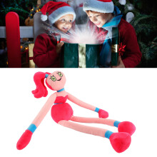 Pink Plüsch-Langbeinpuppe 63cm Weiches Angstlinderndes Plüschtier