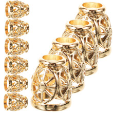 10pcs Metal Hollow Cord Locks for Hoodies Drawstrings Hats Pants Chic Alloy Design Durable