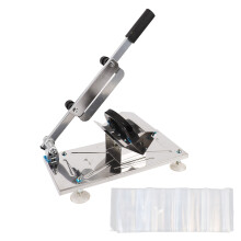 Adjustable Thickness Range Sharp And Labor Saving Blade Manual Frozen Meat Slicer Durable Stainless Steel Construction Easy To Clean Design Anti Slip