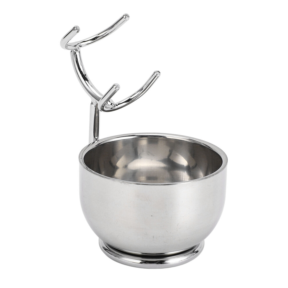 Metal Shaving Stand with Soap Bowl for Men Barber Bathroom Shower Room