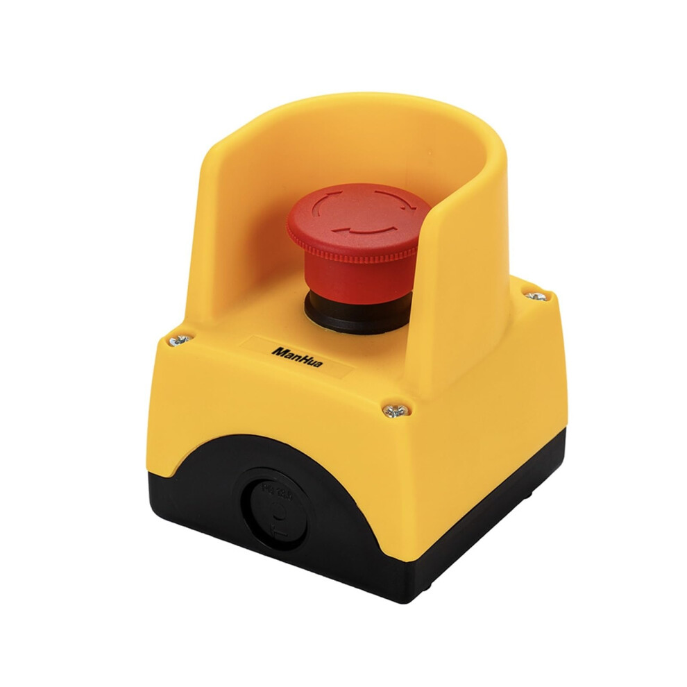 Emergency Stop Button Control Box Red Mushroom Push Button Switch Latching Turn Release No+Nc 9189345339028