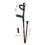 Foldable Walking Cane Crutch Adjustable Brown ABS Iron 465g 2