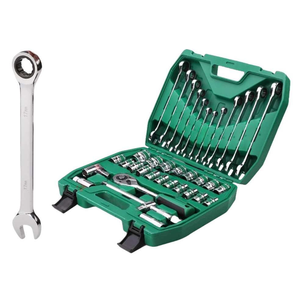 Ratchet Socket Set 37Piece 1/2Inch Drive Screwdriver Bit Wrench Spanner Set For Car 9426802600858