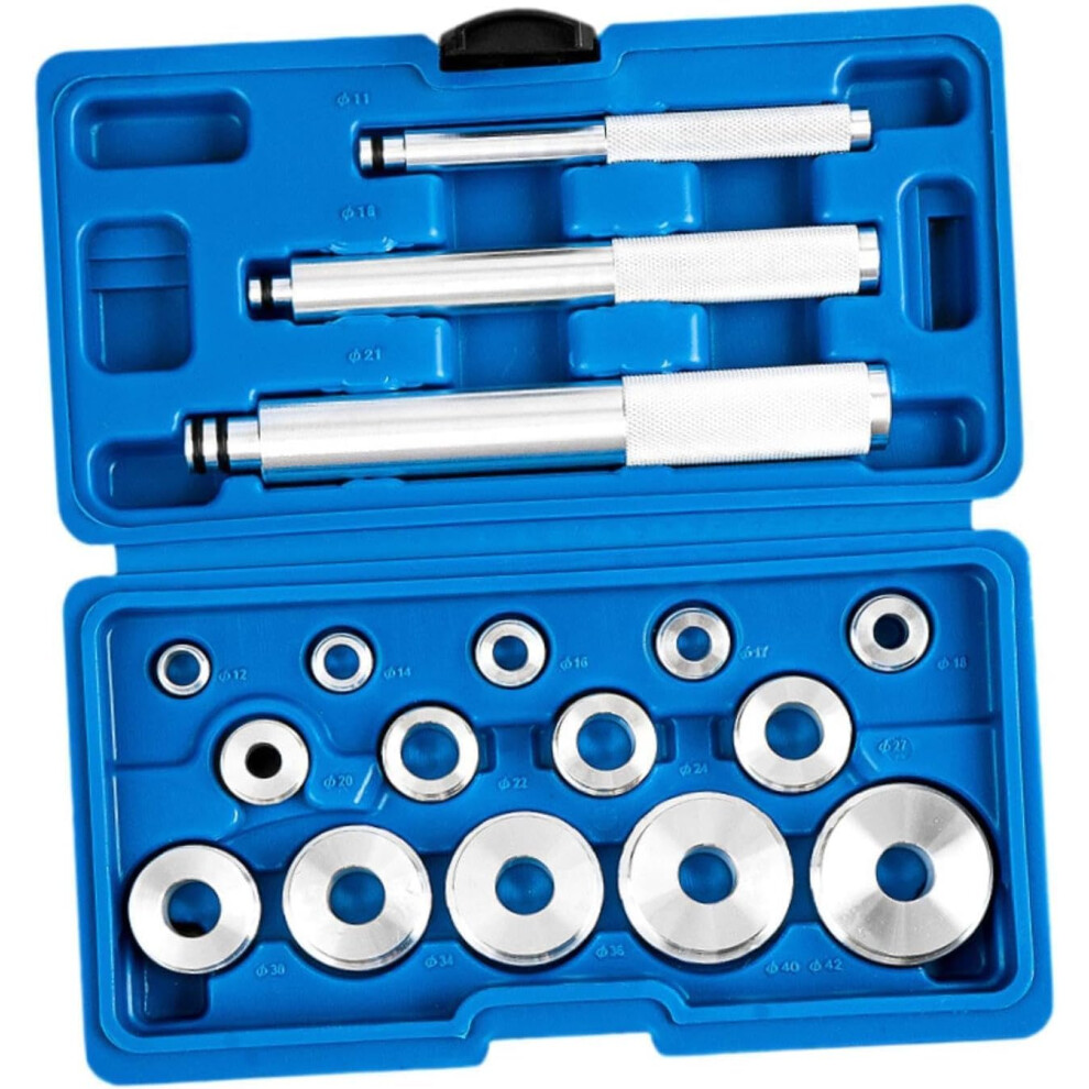 17 Piece Bearing Race Seal Tool Set For Bushing Installation Universal Fit Seal Driver Kit For Automotive Bushings 9347817954272