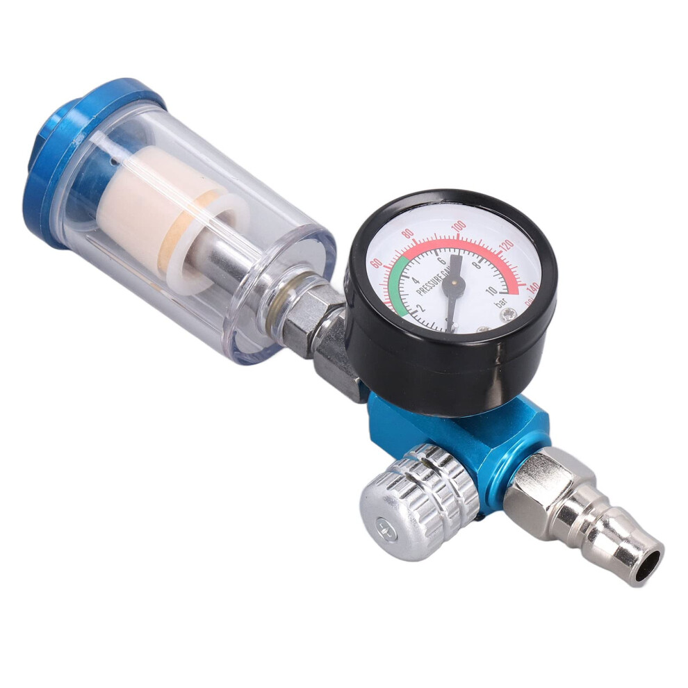 Precision Spray Gun Air Regulator Iron Plastic Brass Pneumatic Tool 1/4In 9382693648143