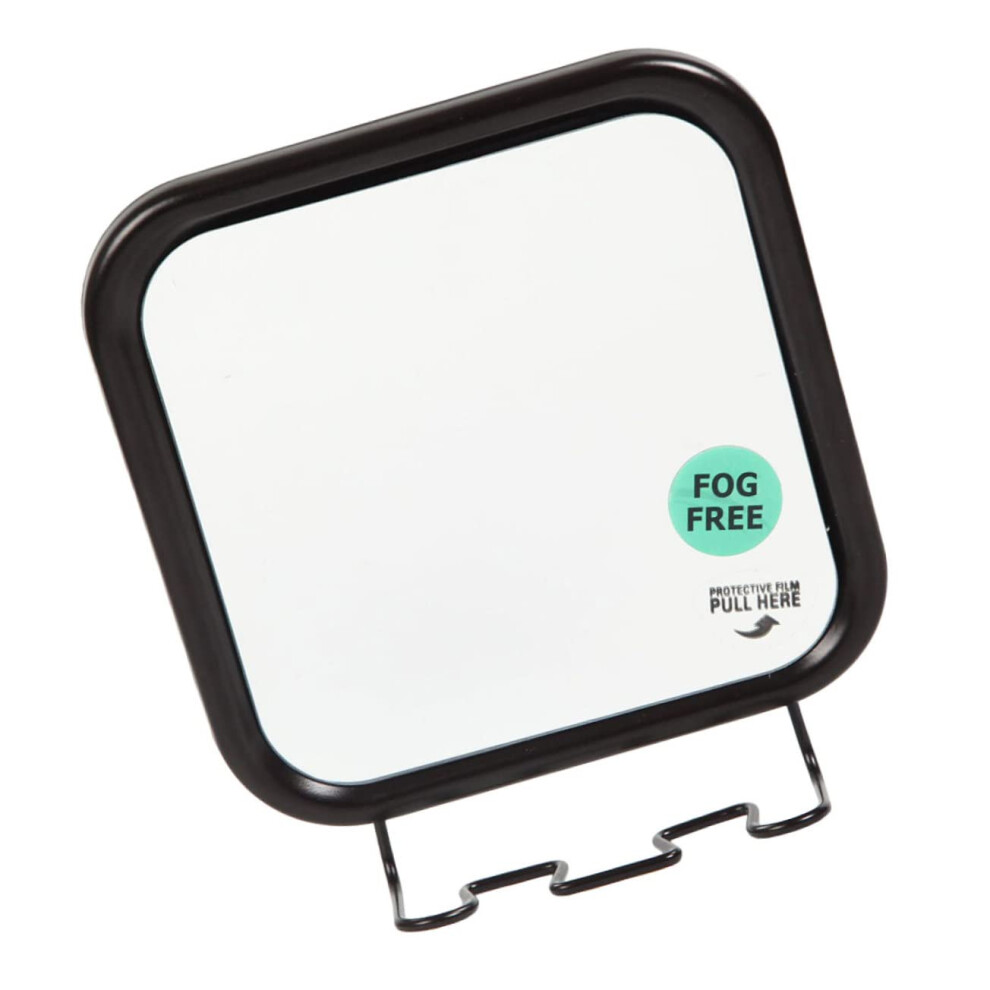 Wallmounted Antifog Makeup Mirror with Suction Hook Modern Shaving Vanity Mirror for Bathroom Stylish and Durable Design for Daily Grooming