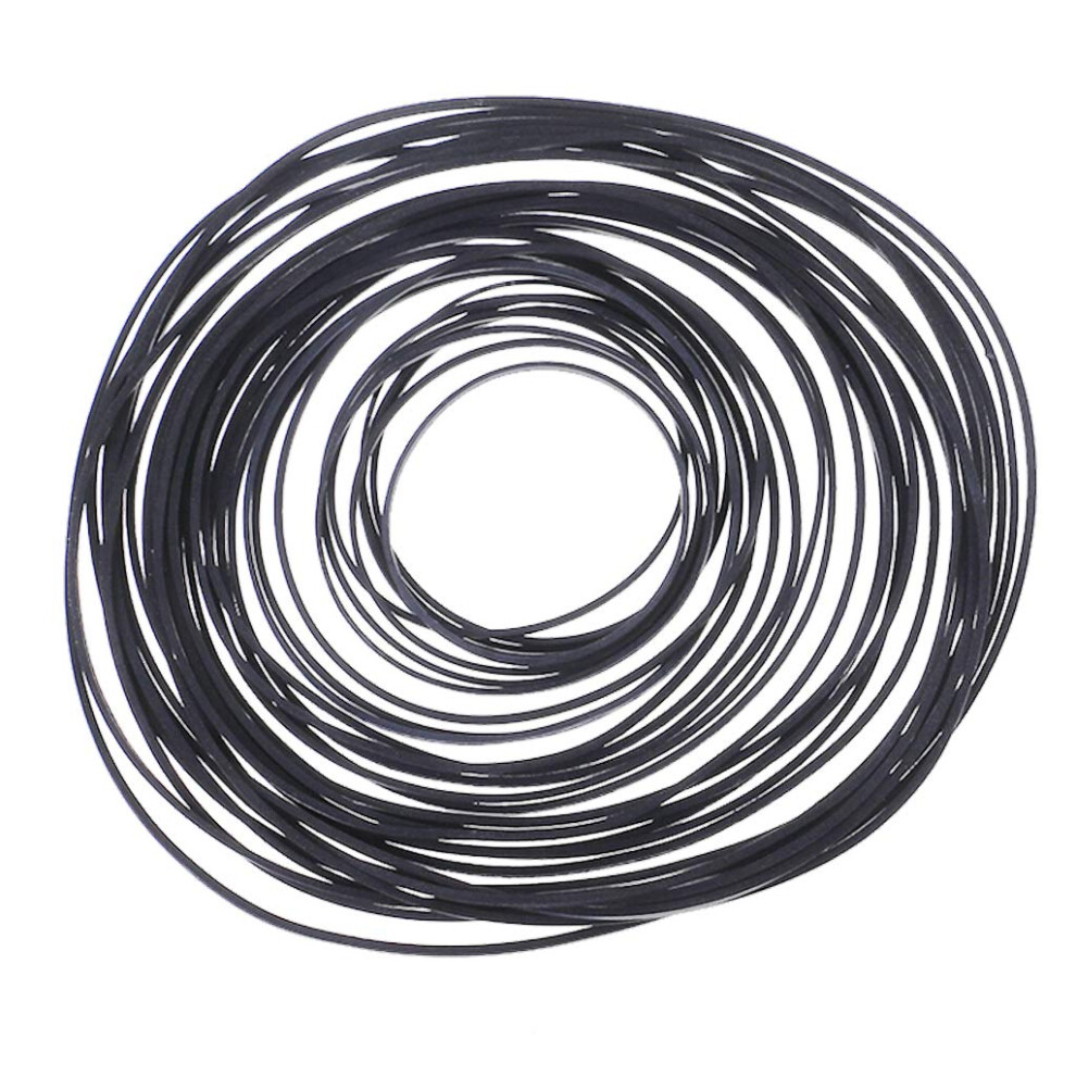 Flat Drive Belt Turntable Rubber Belt Replacement For Lp Turntable Phono Belt Drive Turntable 80X Black 9347817954555