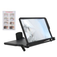 Screen Magnifier for Cell Phone, 3D Magnifier Screen Enlarger with Crystal Clear Lens for Movies, Videos, Reading, Gaming, Foldable Design, Portable a