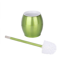 Cepillo de inodoro de acero inoxidable para la limpieza del baño doméstico, diseño de base no porosa y mango de diseño ergonómico, cerdas