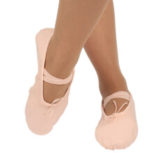 Scarpette da ballo con lacci elastici regolabili per ragazze e donne, scarpette da ballo in tela con morbida fodera in cotone, ballerine leggere con
