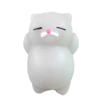 Uimodståeligt design kawaii katteklemmelegetøj, sød mini squishy uimodståelig design blød TPR stresslindrende dyrefigur, øjeblikkelig
