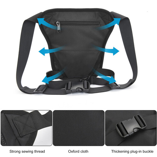 Spacious Drop Leg Bag with Multiple Compartments for Biking & Travel
