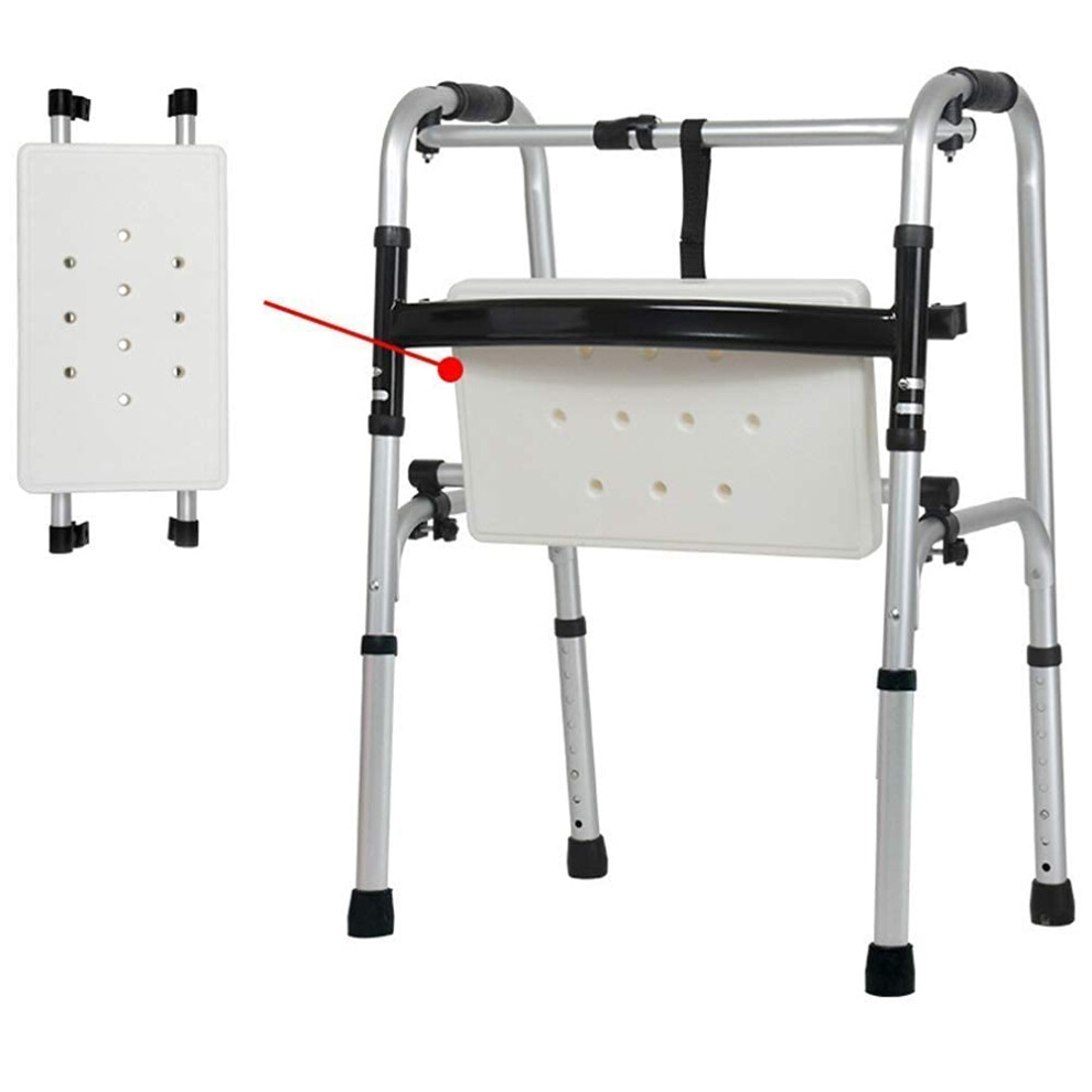Walker for Seniors with Wheels, Lightweight Folding Aluminum Frame, Height Adjustable for Elderly