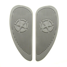 Motorcycle Tank Protector – SelfAdhesive Rubber Pads for Fuel Tank Protection Gray