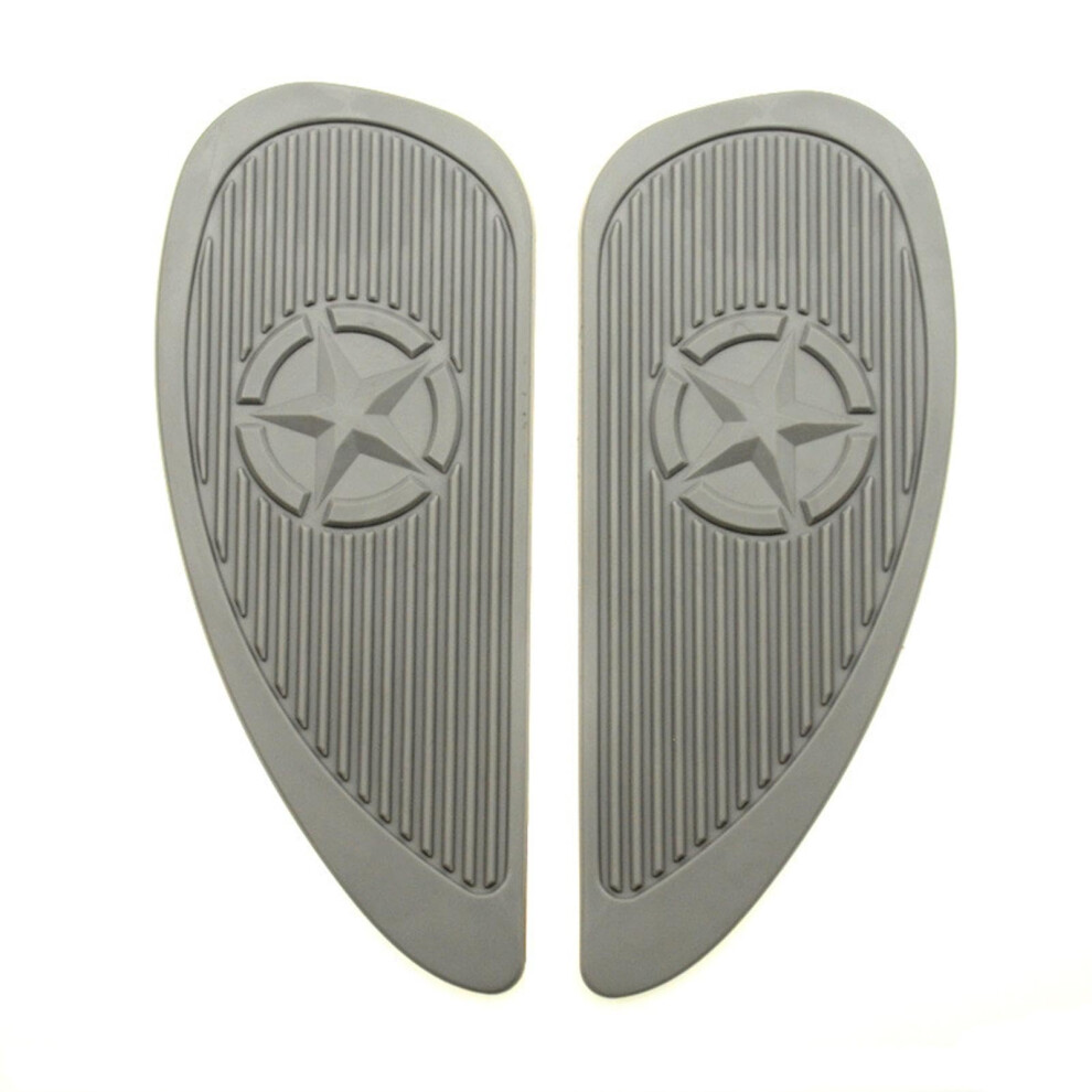 Motorcycle Tank Protector Â Selfadhesive Rubber Pads For Fuel Tank Protection Gray 9347817955101