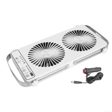 RV Roof Vent Fan with Adjustable Speed, Dual Row Blades for Motorhome Caravan Cooling, White