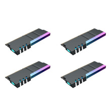 4X Computer DDR4 DDR5 5V ARGB Sync Memory Radiator PC RGB Colorful RAM Heatsink Cooler Cooling Shim Armor Black