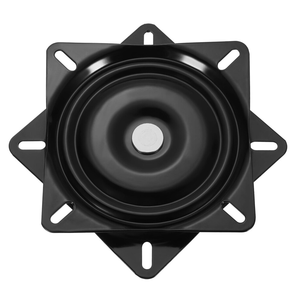 2Pcs 6.5' Bar Stool Swivel Replacement, 360 Rotation Rotating Tray Turntable, Square Base For Recliner Chair, Black (160X1.5mm) 9347817955163