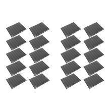 20 Piezas Stamp Grid PáGina de Sellos Titulares de Sellos de ÁLbum de Sellos Interiores de Hojas Sueltas de PVC