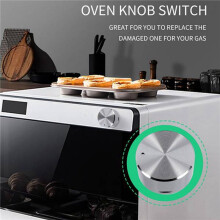 10 Stuks Metalen Gasfornuisknoppen 8 mm Fornuisbedieningsbereik Ovenknop Branderknop Gaskookplaatschakelaar Vervangende Accessoires